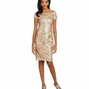 JS Collections Off Shoulder Sheath Dress NWT